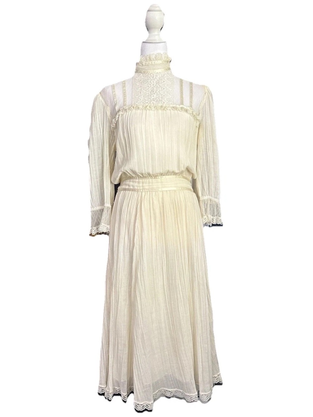 Gunne Sax Victorian style 70s dress EUC